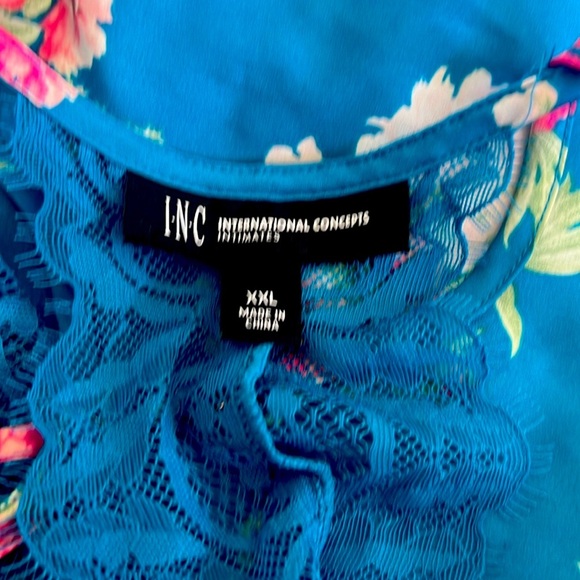 INC International Concepts Floral 🌷Lace Cami - Blue and Pink - Picture 6 of 6